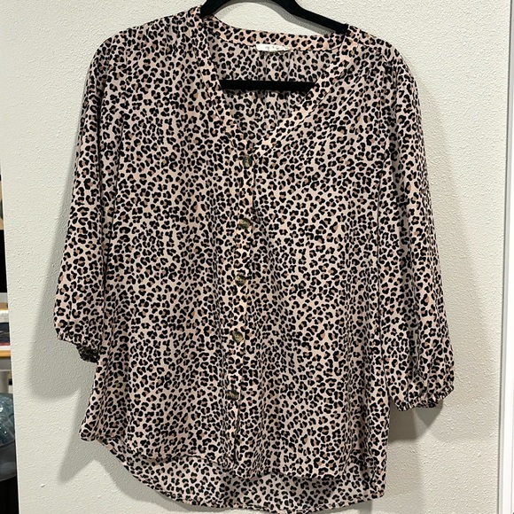 Maurices Tops - cheetah print 3/4 blouse 🐆